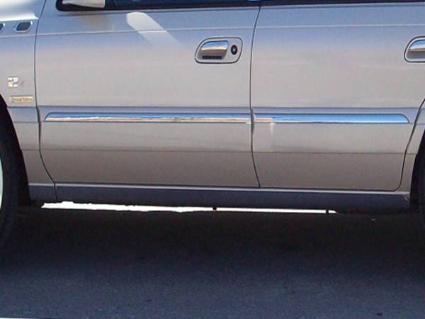 QAA - Lincoln Continental 1998-2004, 4-door, Sedan (6 piece Stainless Steel Rocker Panel Trim, On the rocker 4" Width Installs below the door.) TH38611 QAA