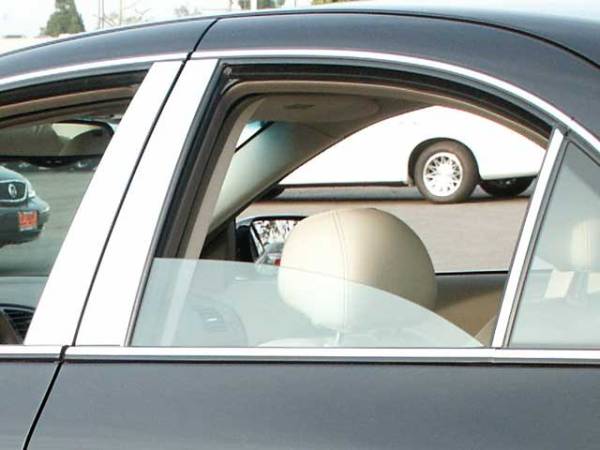 QAA - Lincoln LS 2000-2008, 4-door, Sedan (6 piece Stainless Steel Pillar Post Trim ) PP40621 QAA