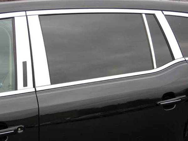 QAA - Lincoln MKT 2010-2020, 4-door, Crossover SUV (8 piece Stainless Steel Pillar Post Trim ) PP50672 QAA