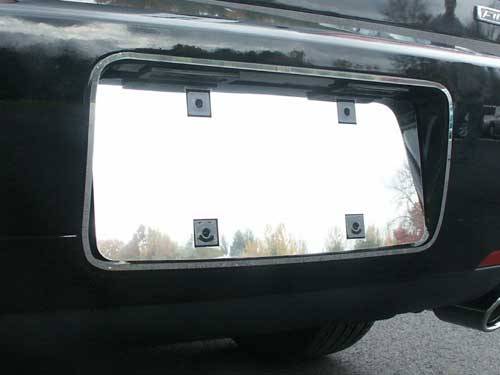 QAA - Lincoln MKZ 2006-2008, 4-door, Sedan (2 piece Stainless Steel License Plate Bezel and Surround Trim ) LPS46630 QAA