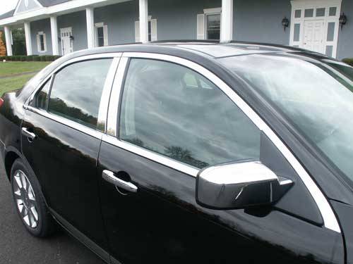 QAA - Lincoln MKZ 2006-2012, 4-door, Sedan (12 piece Stainless Steel Window Trim Package Includes Upper Trim and Pillar Posts, NO Window Sills ) WP46630 QAA