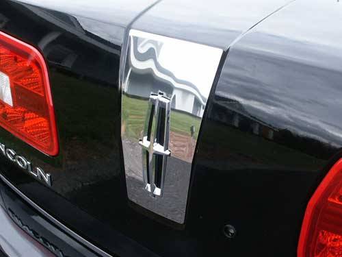 QAA - Lincoln MKZ 2007-2009, 4-door, Sedan (1 piece Stainless Steel Trunk Hatch Accent Trim Logo Surround ) TP47630 QAA