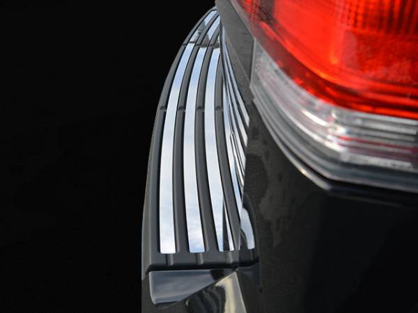 QAA - Lincoln Navigator 2015-2017, 4-door, SUV (4 piece Stainless Steel Rear Bumper Trim Accent Insert set ) BI55655 QAA