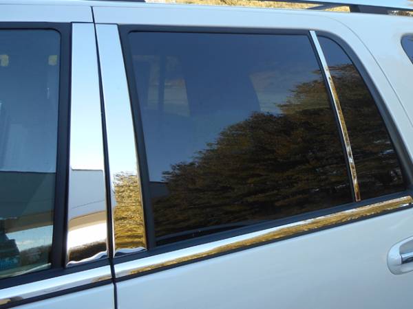 QAA - Lincoln Navigator 2015-2017, 4-door, SUV (6 piece Stainless Steel Pillar Post Trim ) PP55384 QAA