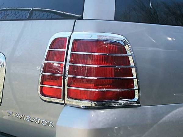 QAA - Lincoln Navigator 2003-2006, 4-door, SUV (4 piece Chrome Plated ABS plastic Tail Light Bezels ) TL43655 QAA