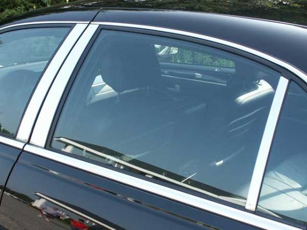 QAA - Lincoln Town Car 1998-2011, 4-door, Sedan (6 piece Stainless Steel Pillar Post Trim ) PP38681 QAA