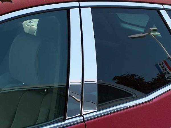 QAA - Mazda CX-7 2007-2012, 4-door, SUV (4 piece Stainless Steel Pillar Post Trim ) PP27720 QAA