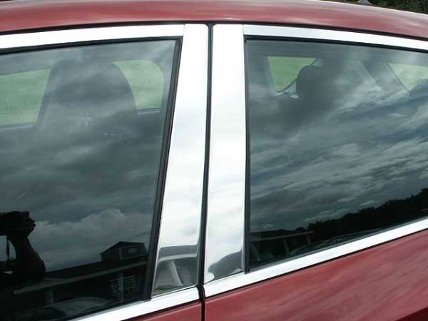 QAA - Mazda Mazda3 2004-2009, 4-door, Sedan, Hatchback (4 piece Stainless Steel Pillar Post Trim ) PP27750 QAA