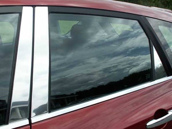 QAA - Mazda Mazda3 2004-2009, 4-door, Hatchback (6 piece Stainless Steel Pillar Post Trim ) PP27752 QAA