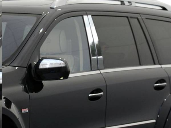 QAA - Mercedes GL Class 2007-2012, 4-door, SUV (4 piece Stainless Steel Pillar Post Trim ) PP27076 QAA