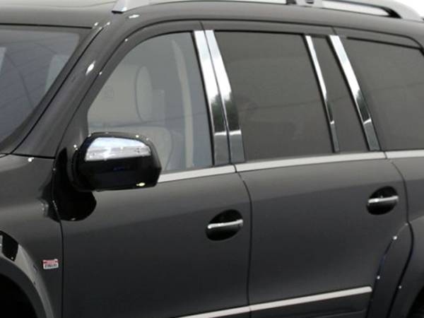 QAA - Mercedes GL Class 2007-2012, 4-door, SUV (8 piece Stainless Steel Pillar Post Trim ) PP27078 QAA