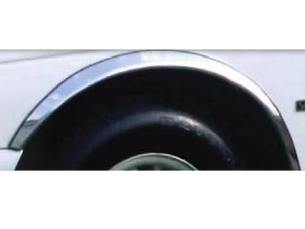 QAA - Mercury Cougar 1994-1995, 2-door, Coupe (4 piece Molded Stainless Steel Wheel Well Fender Trim Molding Clip on or screw in installation, Lock Tab and screws, hardware included.) WZ34670 QAA