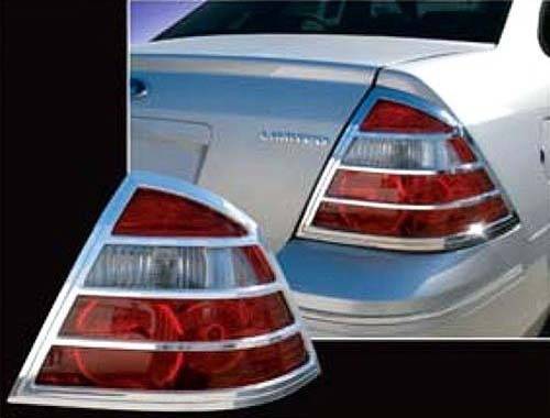 QAA - Mercury Montego 2005-2007, 4-door, Sedan (2 piece Chrome Plated ABS plastic Tail Light Bezels ) TL45490 QAA