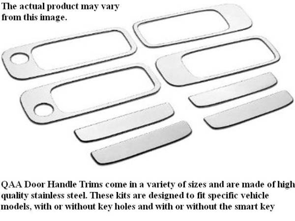 QAA - Nissan Maxima 1995-1999, 4-door, Sedan (8 piece Stainless Steel Door Handle Accent Trim Includes passenger key access ) DH95540 QAA