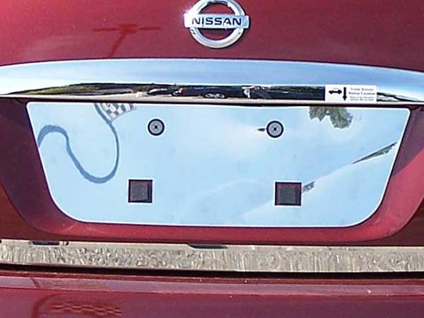 QAA - Nissan Maxima 2009-2014, 4-door, Sedan (1 piece Stainless Steel License Plate Bezel ) LP29540 QAA