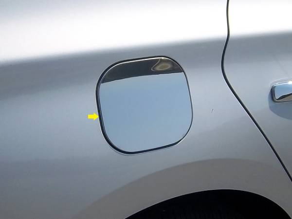 QAA - Nissan Sentra 2013-2019, 4-door, Sedan (1 piece Stainless Steel Gas Door Cover Trim Warning: This is NOT a replacement cap. You MUST have existing gas door to install this piece ) GC13575 QAA