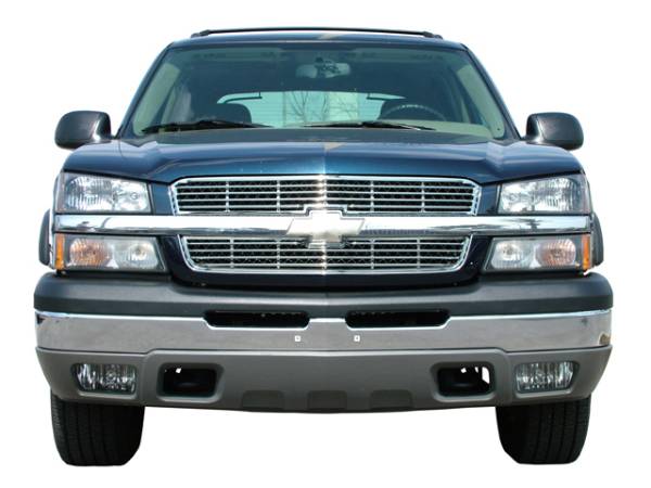 QAA - Chevrolet Silverado 2003-2005, 2-door, 4-door, Pickup Truck (2 piece Billet Grille Overlay ) SGB43181 QAA