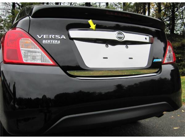 QAA - Nissan Versa 2012-2019, 4-door, Sedan (1 piece Stainless Steel License Bar, Above plate accent Trim ) LB12530 QAA