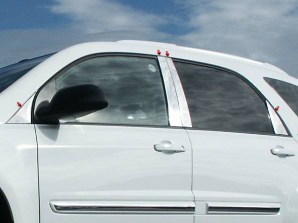 QAA - Pontiac Torrent 2005-2009, 4-door, SUV (8 piece Stainless Steel Pillar Post Trim ) PP45162 QAA