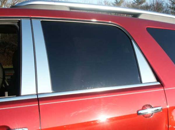 QAA - Saturn Outlook 2007-2009, 4-door, SUV (6 piece Stainless Steel Pillar Post Trim ) PP47426 QAA