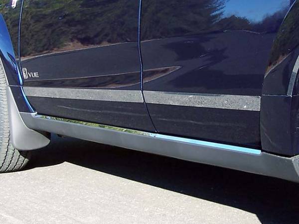 QAA - Saturn Vue 2003-2007, 4-door, SUV (4 piece Stainless Steel Rocker Panel Trim, Insert Kit 1.75" Width Side Molding.) TH43442 QAA