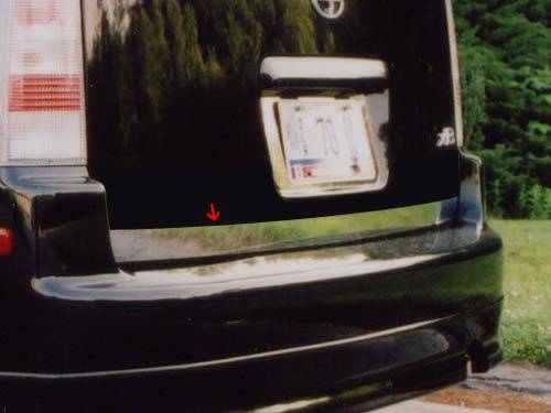 QAA - Scion xB 2004-2006, 4-door, Hatchback (1 piece Stainless Steel Rear Deck Trim, Trunk Lid Accent 1" Width ) RD24180 QAA
