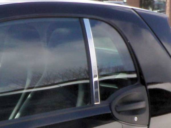 QAA - Smart Fortwo 2008-2012, 2-door, Hatchback (2 piece Stainless Steel Pillar Post Trim ) PP28400 QAA