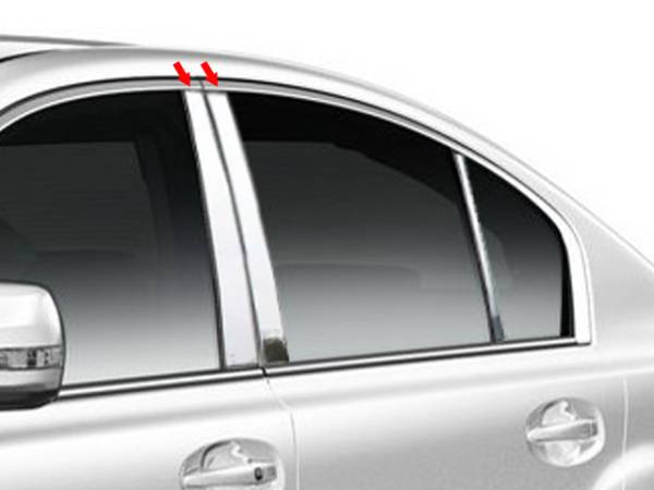 QAA - Subaru Legacy 2010-2014, 4-door, Sedan (4 piece Stainless Steel Pillar Post Trim ) PP10445 QAA