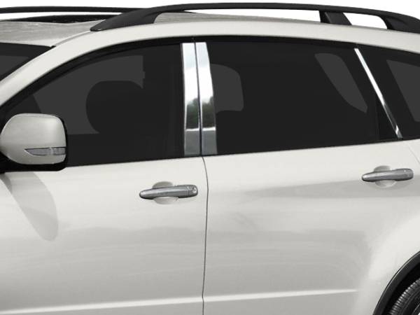 QAA - Subaru Tribeca 2008-2014, 4-door, SUV (6 piece Stainless Steel Pillar Post Trim ) PP28451 QAA