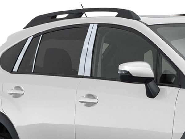 QAA - Subaru XV Crosstrek 2013-2015, 4-door, Crossover SUV (8 piece Stainless Steel Pillar Post Trim ) PP13427 QAA