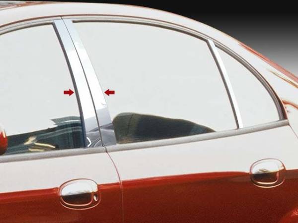 QAA - Suzuki Verona 2004-2006, 4-door, Sedan (4 piece Stainless Steel Pillar Post Trim ) PP24370 QAA