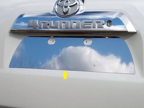 QAA - Toyota 4Runner 2010-2020, 4-door, SUV (1 piece Stainless Steel License Plate Bezel ) LP10177 QAA
