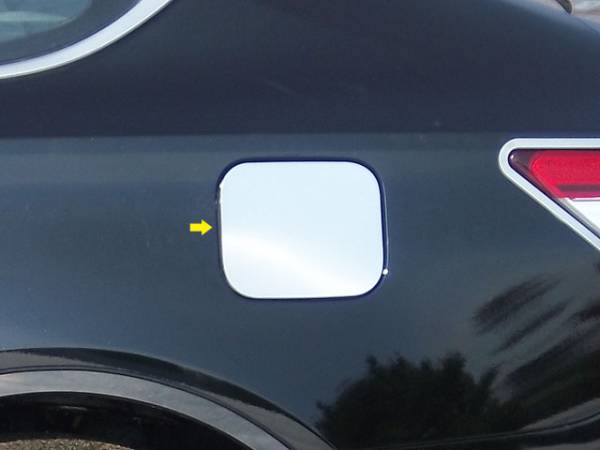 QAA - Toyota Avalon 2013-2018, 4-door, Sedan (1 piece Stainless Steel Gas Door Cover Trim Warning: This is NOT a replacement cap. You MUST have existing gas door to install this piece ) GC13165 QAA