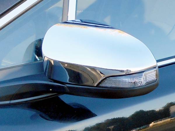 QAA - Toyota Avalon 2013-2015, 4-door, Sedan (2 piece Chrome Plated ABS plastic Mirror Cover Set Includes Cut Out for turn signal light ) MC14112 QAA