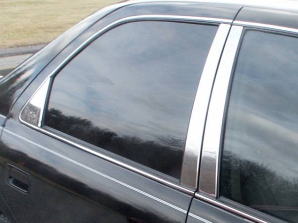 QAA - Toyota Camry 1997-2001, 4-door, Sedan (6 piece Stainless Steel Pillar Post Trim ) PP97131 QAA