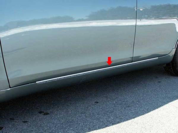 QAA - Toyota Camry 2007-2011, 4-door, Sedan (2 piece Stainless Steel Rocker Panel Trim, On the rocker 1.25" wide Installs below the door.) TH27131 QAA