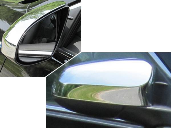 QAA - Toyota Camry 2012-2014, 4-door, Sedan (2 piece Chrome Plated ABS plastic Mirror Cover Set Top Half Only ) MC12130 QAA