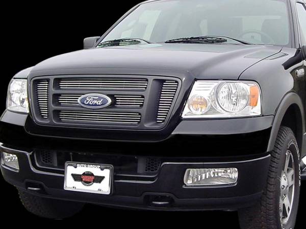 QAA - Ford F-150 2004-2008, 2-door, 4-door, Pickup Truck, XL, STX, XLT, FX (6 piece Billet Grille Overlay Inserts ) SGB44309 QAA