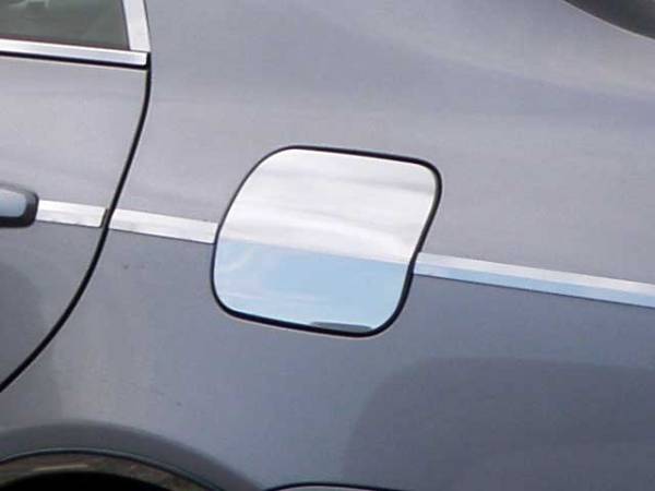 QAA - Toyota Corolla 2009-2013, 4-door, Sedan (1 piece Stainless Steel Gas Door Cover Trim Warning: This is NOT a replacement cap. You MUST have existing gas door to install this piece With crease contour) GC29112 QAA