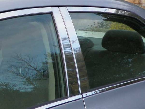 QAA - Toyota Corolla 2009-2013, 4-door, Sedan (4 piece Stainless Steel Pillar Post Trim ) PP29112 QAA