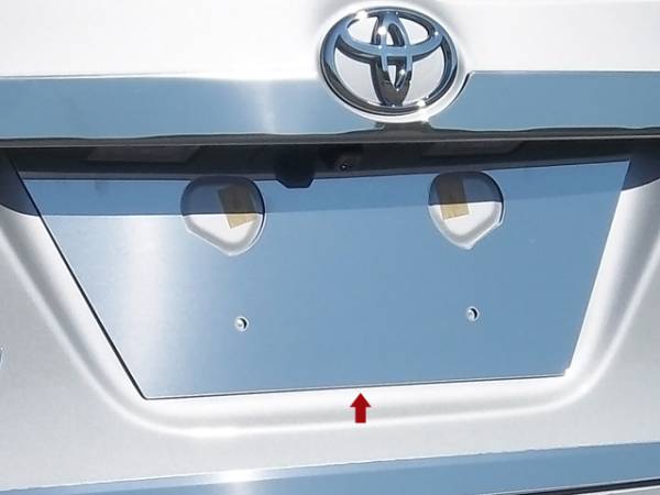 QAA - Toyota Corolla 2014-2019, 4-door, Sedan (1 piece Stainless Steel License Plate Bezel ) LP14112 QAA