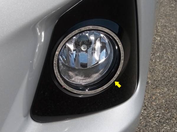 QAA - Toyota Corolla 2014-2016, 4-door, Sedan (2 piece Stainless Steel Accent Trim Fog Light Surround Rings ) ML14112 QAA