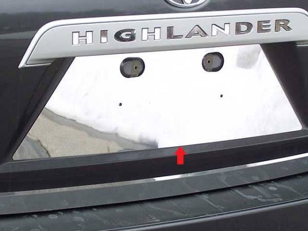 QAA - Toyota Highlander 2008-2013, 4-door, SUV (1 piece Stainless Steel License Plate Bezel ) LP28110 QAA