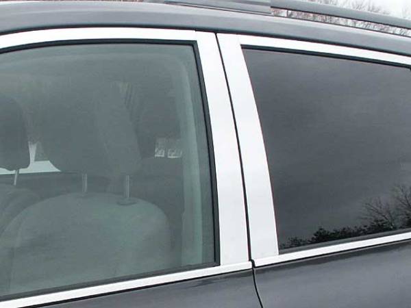 QAA - Toyota Highlander 2008-2013, 4-door, SUV (4 piece Stainless Steel Pillar Post Trim ) PP28110 QAA