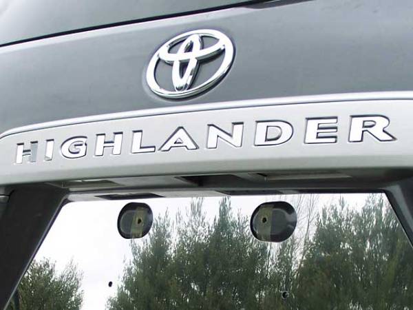 QAA - Toyota Highlander 2008-2013, 4-door, SUV (10 piece Stainless Steel "HIGHLANDER" Letter Inserts 1.563" Height ) SGR28110 QAA
