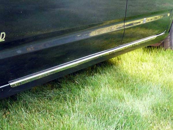 QAA - Toyota Prius 2004-2009, 4-door, Hatchback (2 piece Stainless Steel Rocker Panel Trim, On the rocker 1.25" Width, With trim crease Installs below the door.) TH24135 QAA