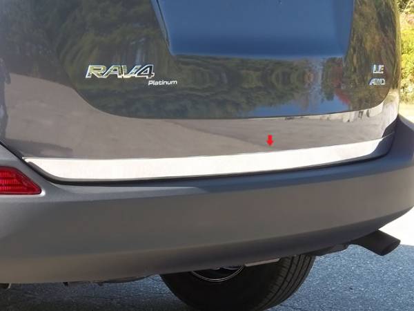 QAA - Toyota Rav4 2013-2015, 4-door, SUV (1 piece Stainless Steel Rear Deck Trim, Trunk Lid Accent 1.875" Width ) RD13180 QAA