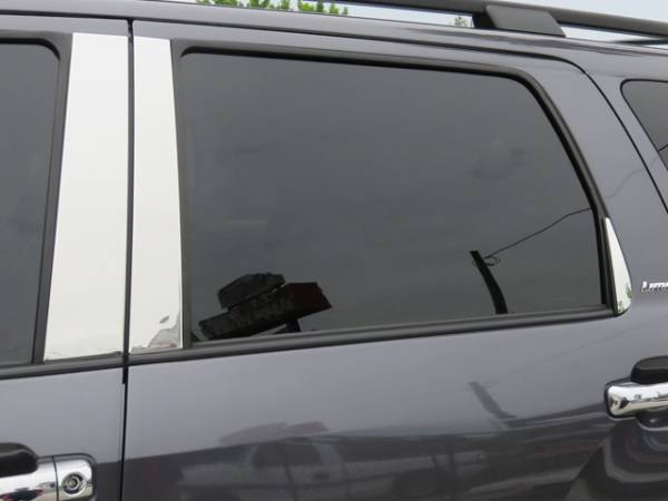 QAA - Toyota Sequoia 2008-2020, 4-door, SUV (6 piece Stainless Steel Pillar Post Trim Includes small Triangle piece ) PP27146 QAA