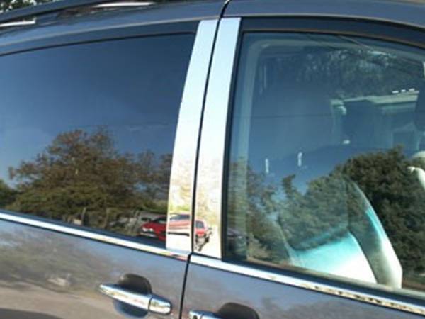 QAA - Toyota Sienna 2004-2010, 4-door, Minivan (4 piece Stainless Steel Pillar Post Trim ) PP24150 QAA