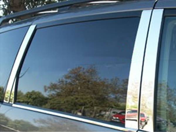 QAA - Toyota Sienna 2004-2010, 4-door, Minivan (8 piece Stainless Steel Pillar Post Trim Includes Rear Triangle piece ) PP24152 QAA